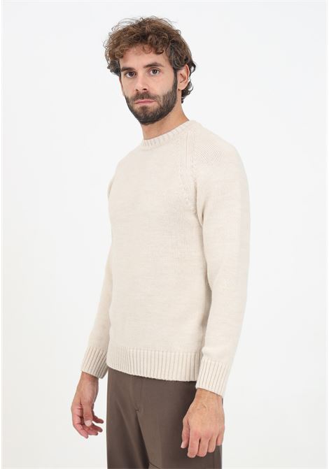 Maglione girocollo beige da uomo IM BRIAN | MA30010025